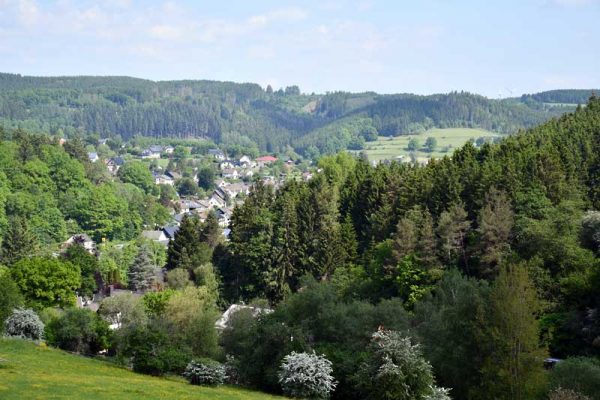 Blick über Hellenthal