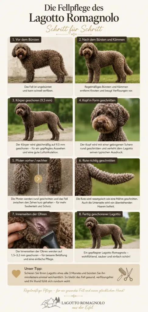 Anleitung zur Fellpflege eines Lagotto Romagnolo