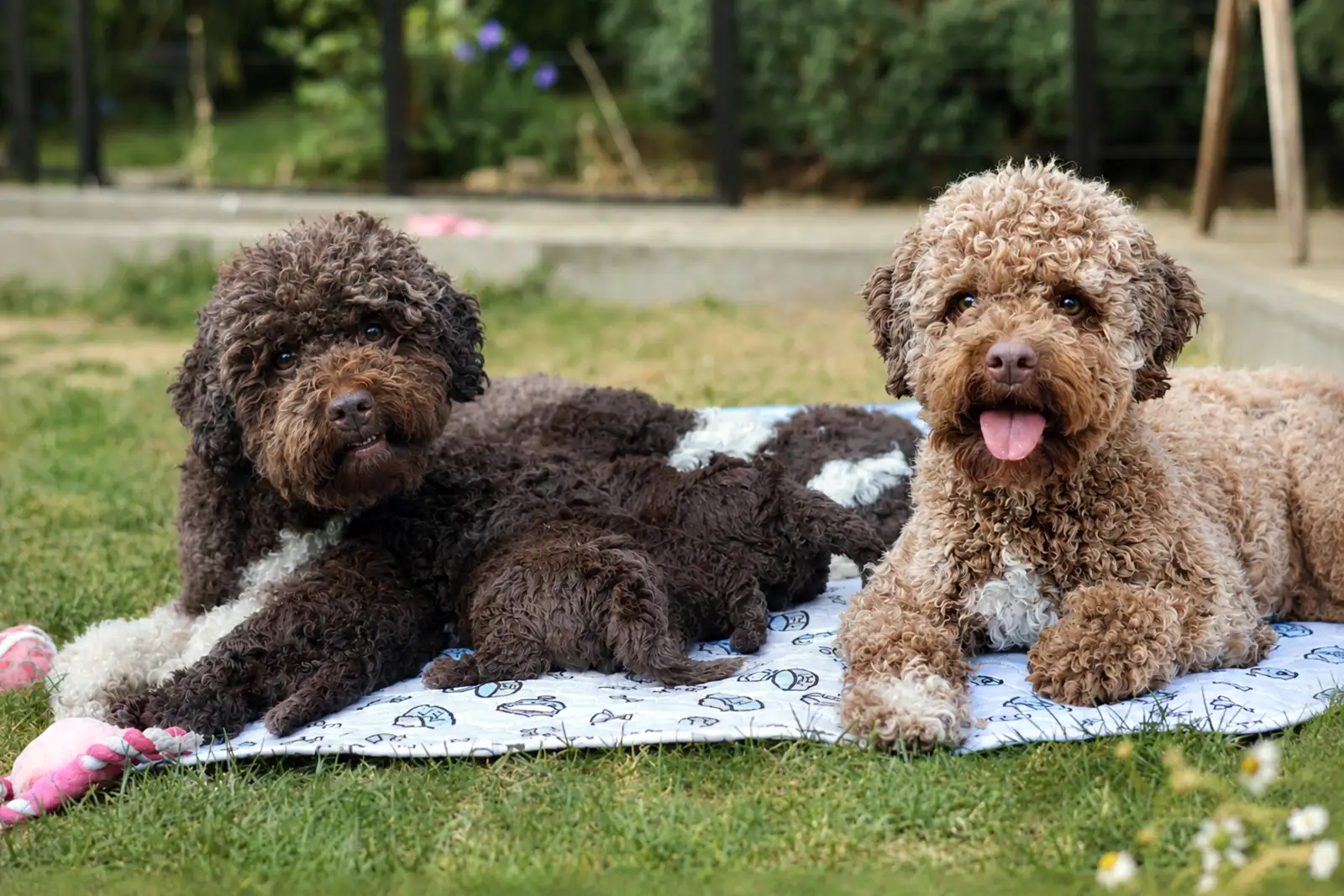 Lotti und Ayla mit Welpen